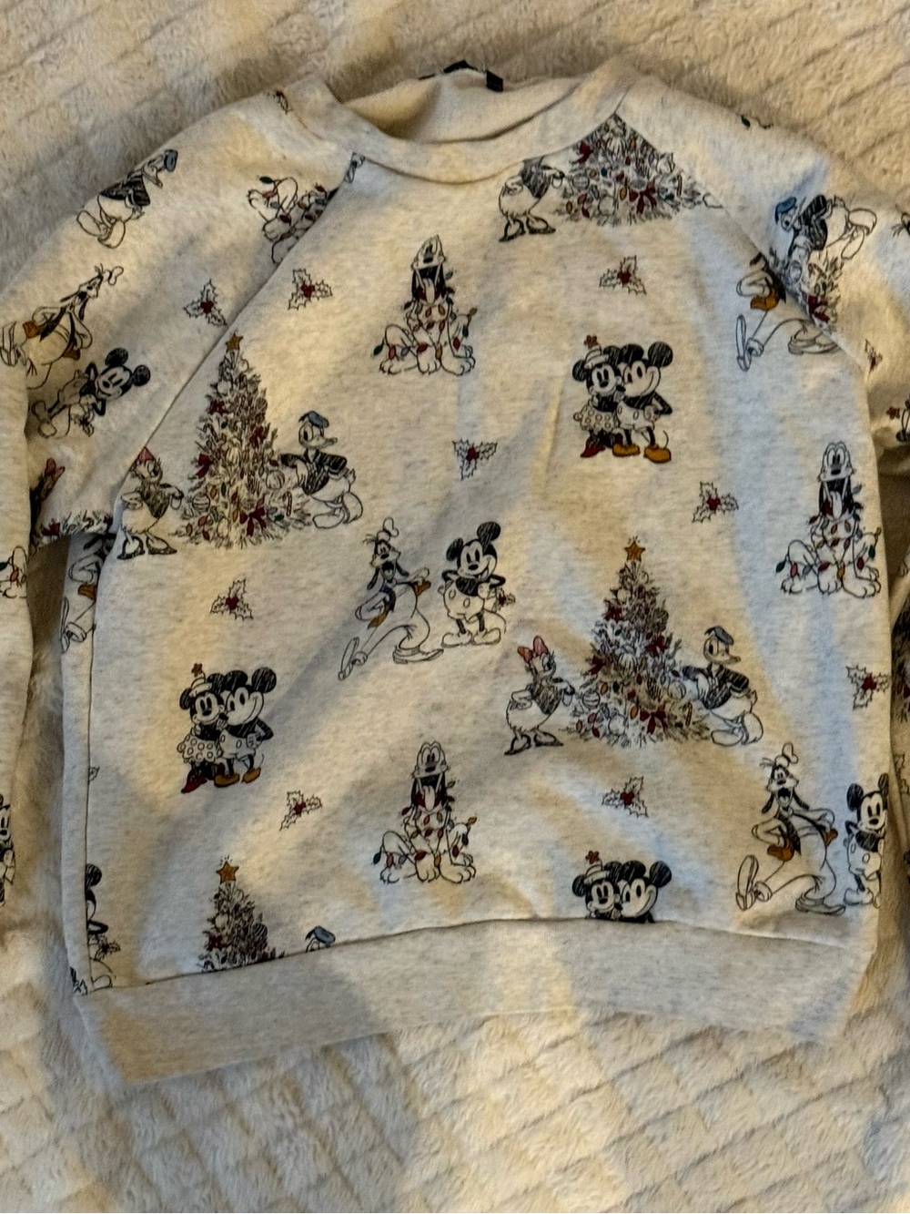 American Eagle Disney Women’s Holiday Sweatshirt with Mickey & Friends